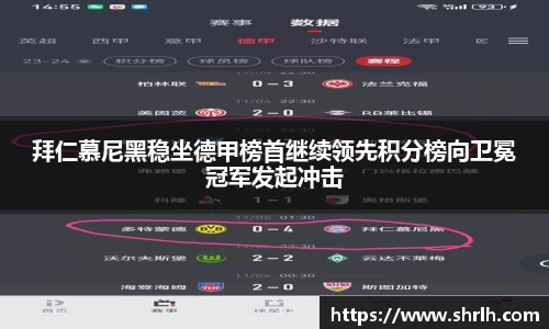 拜仁慕尼黑稳坐德甲榜首继续领先积分榜向卫冕冠军发起冲击