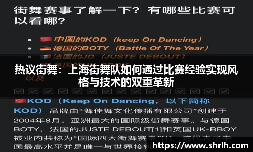 热议街舞：上海街舞队如何通过比赛经验实现风格与技术的双重革新
