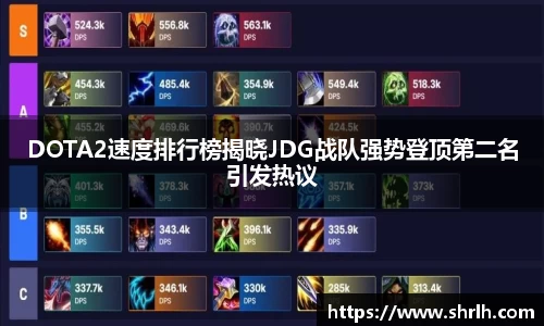 DOTA2速度排行榜揭晓JDG战队强势登顶第二名引发热议