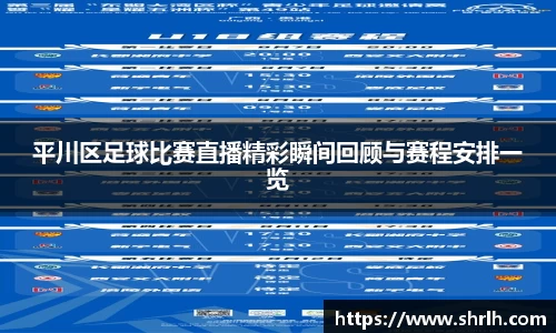 平川区足球比赛直播精彩瞬间回顾与赛程安排一览